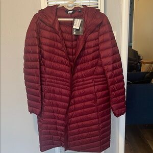 Lands’ End Wanderweight Packable Down Long Jacket